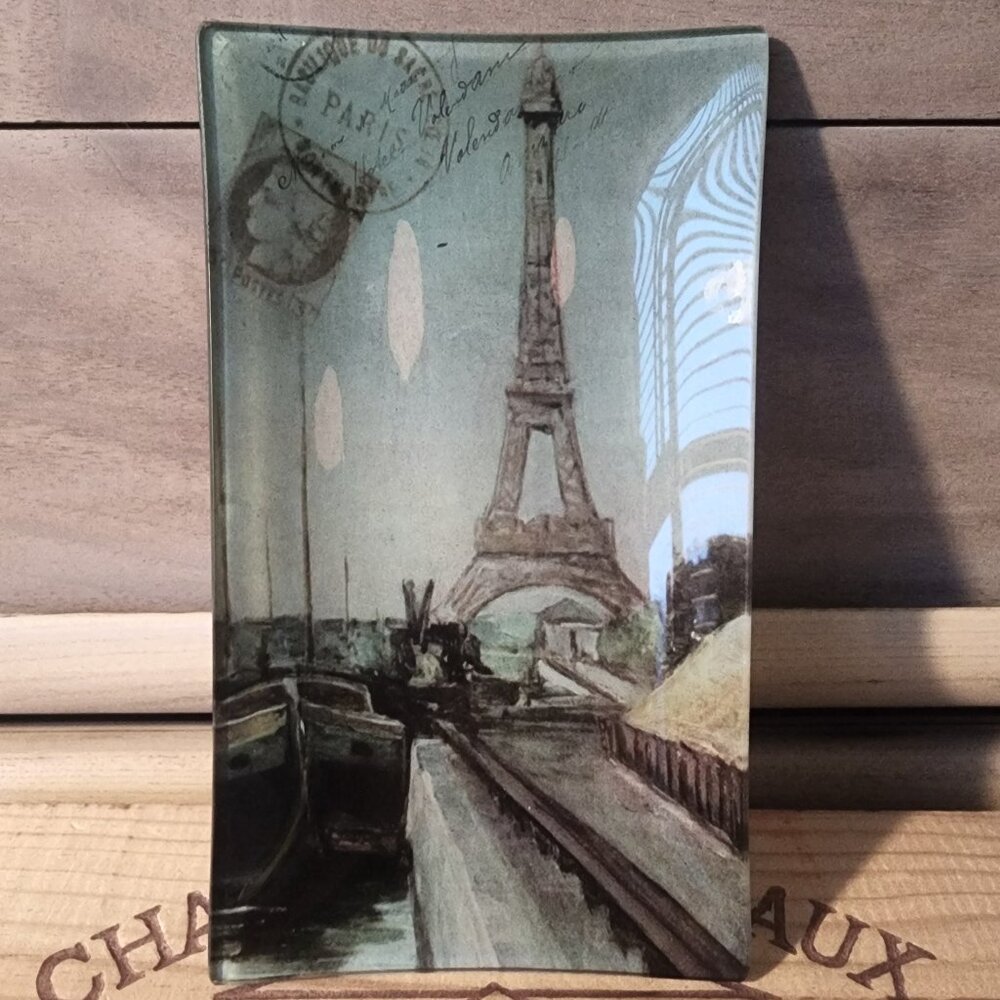 Romantic Paris With Eiffel Tower Decorative Plate